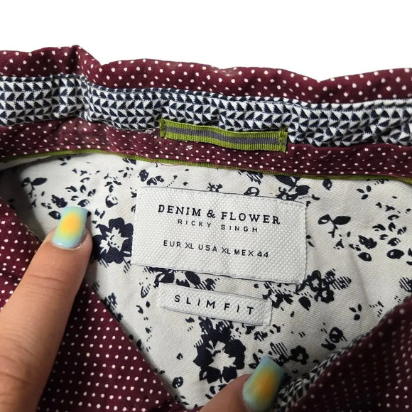 Denim & Flower Ricky Singh Short Sleeve Button Down Shirt - Picture 3 of 3